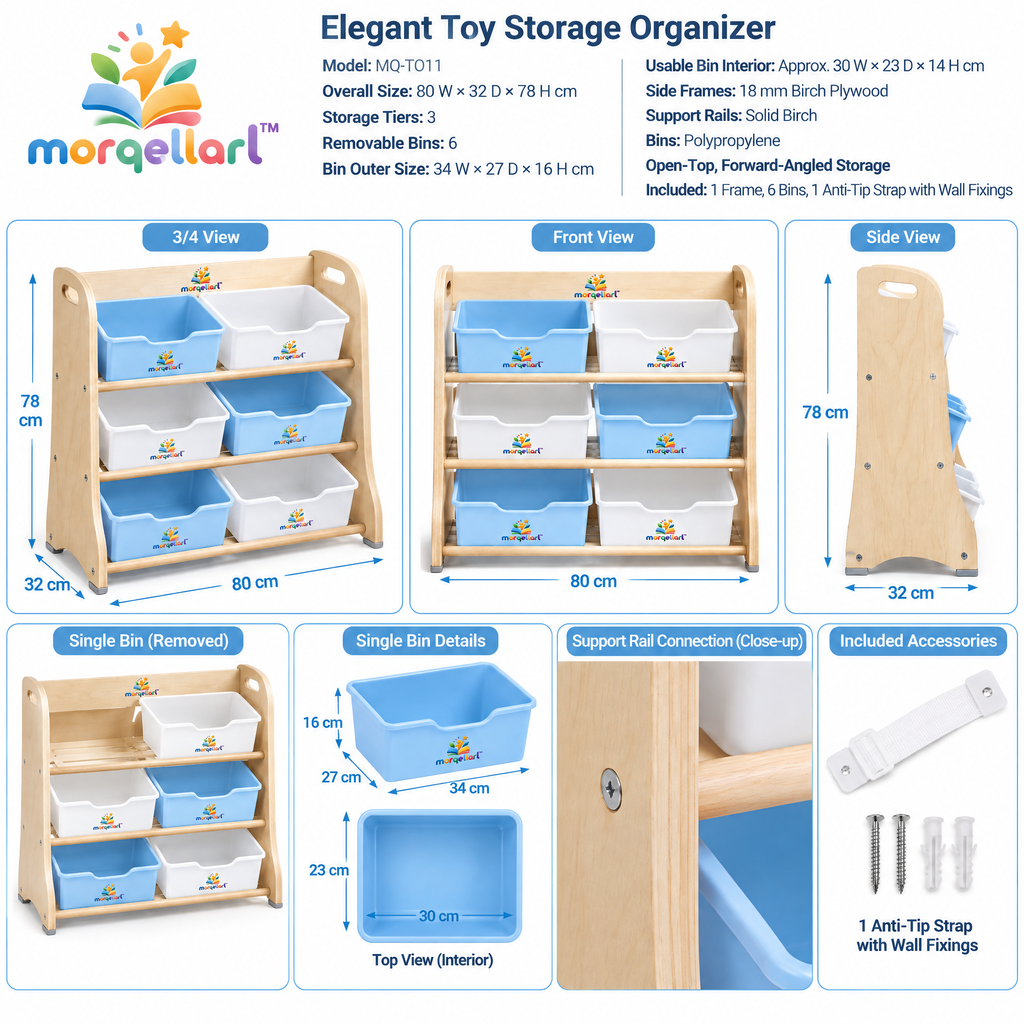 morqellarl™ Elegant Toy Storage Organizer