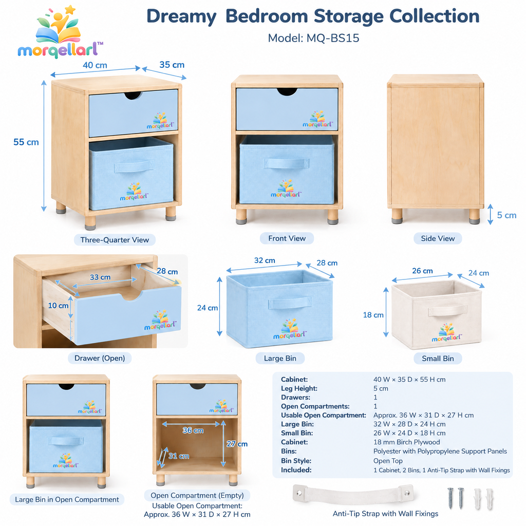morqellarl™ Dreamy Bedroom Storage Collection