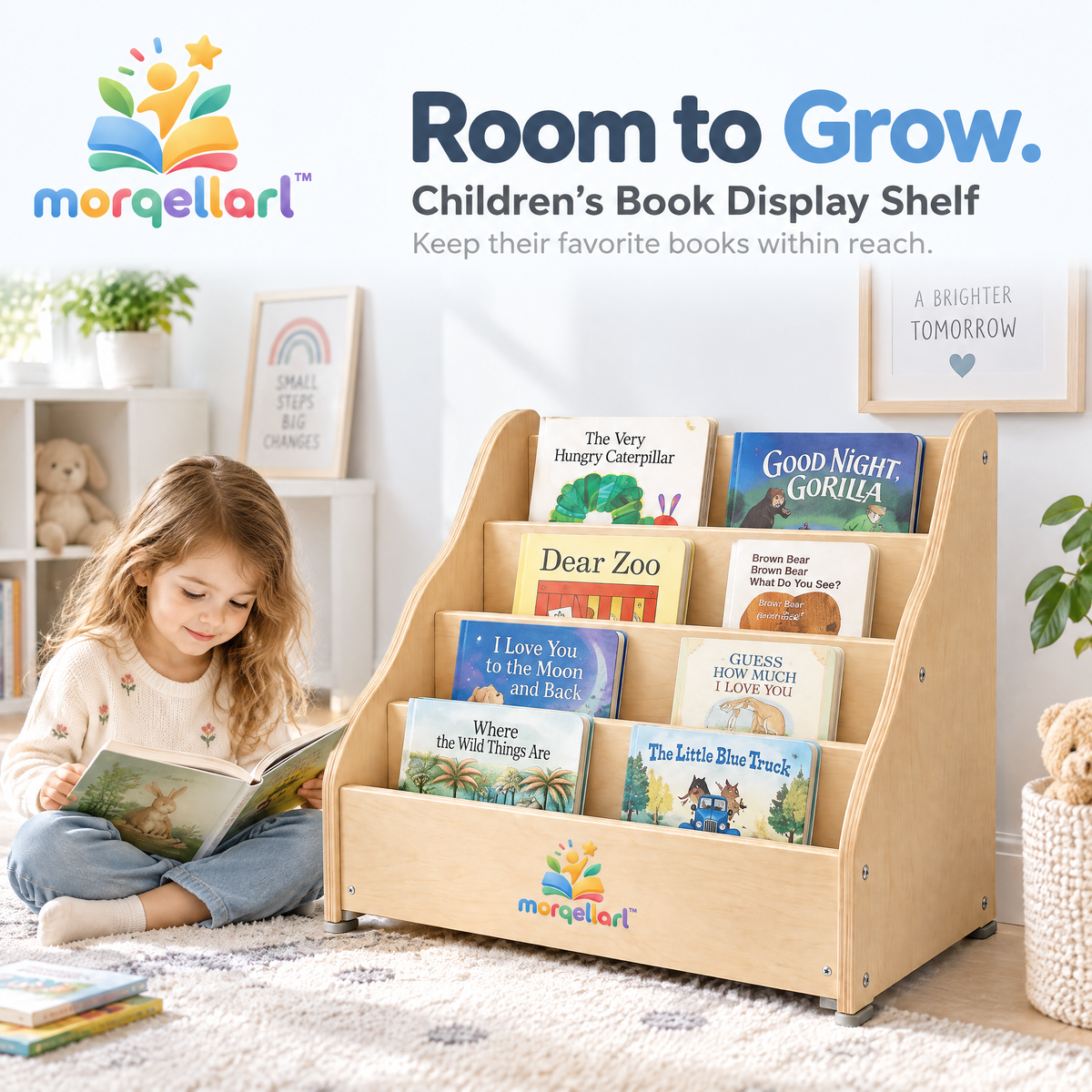 morqellarl™ Children’s Book Display Shelf