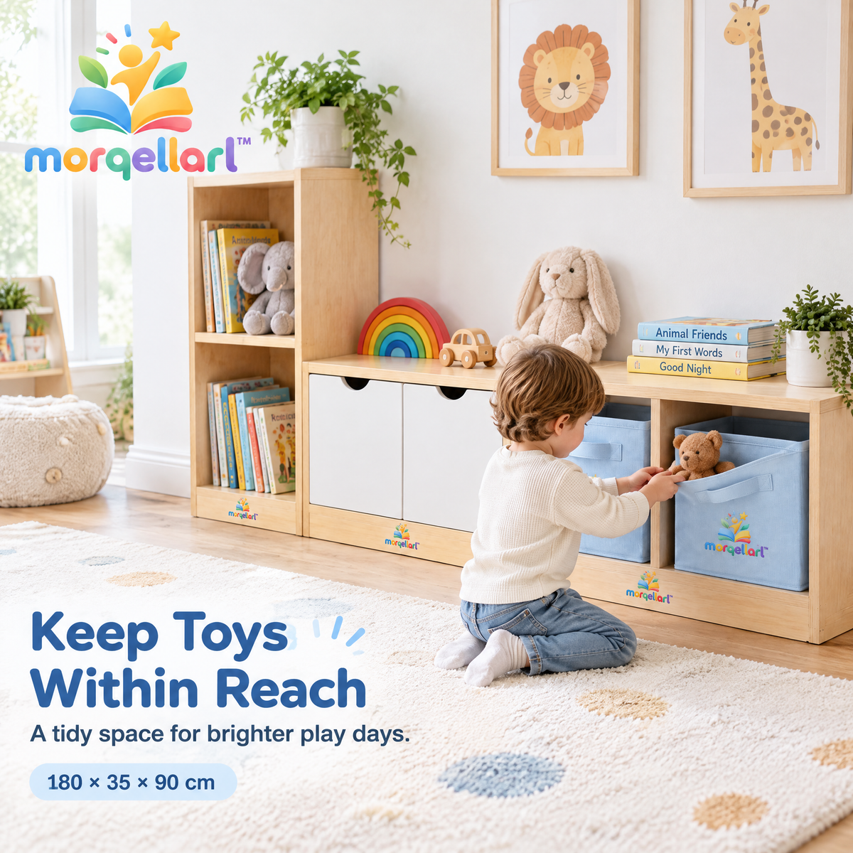 morqellarl™ Modular Playroom Organization System