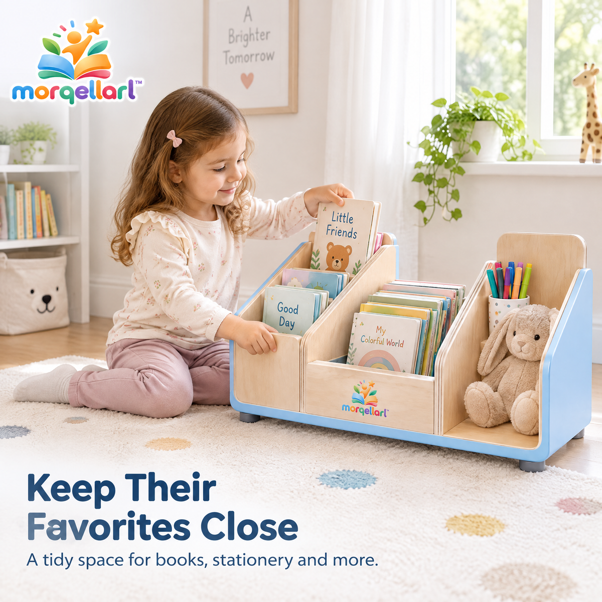 morqellarl™ Premium Kids Desk Organizer
