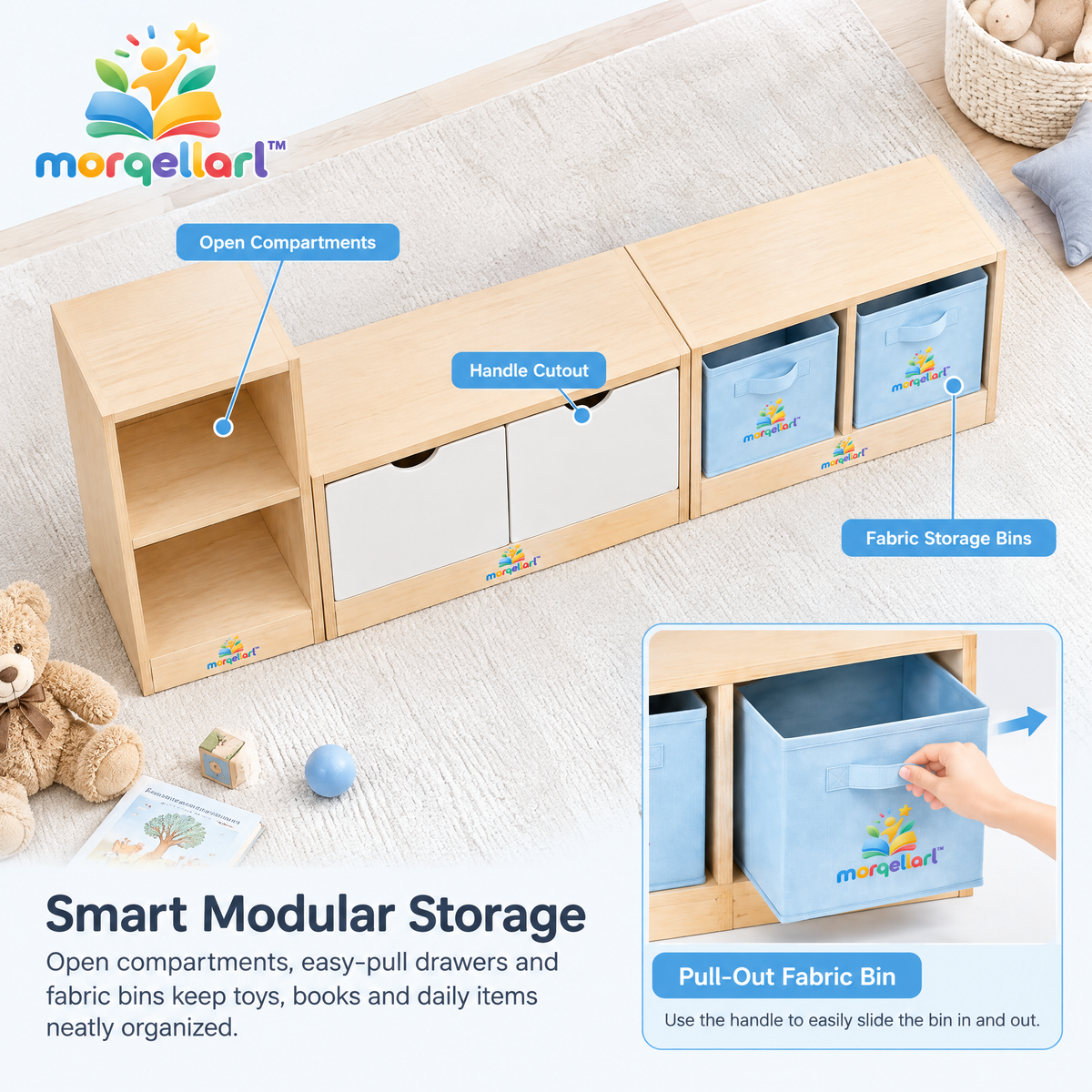 morqellarl™ Modular Playroom Organization System