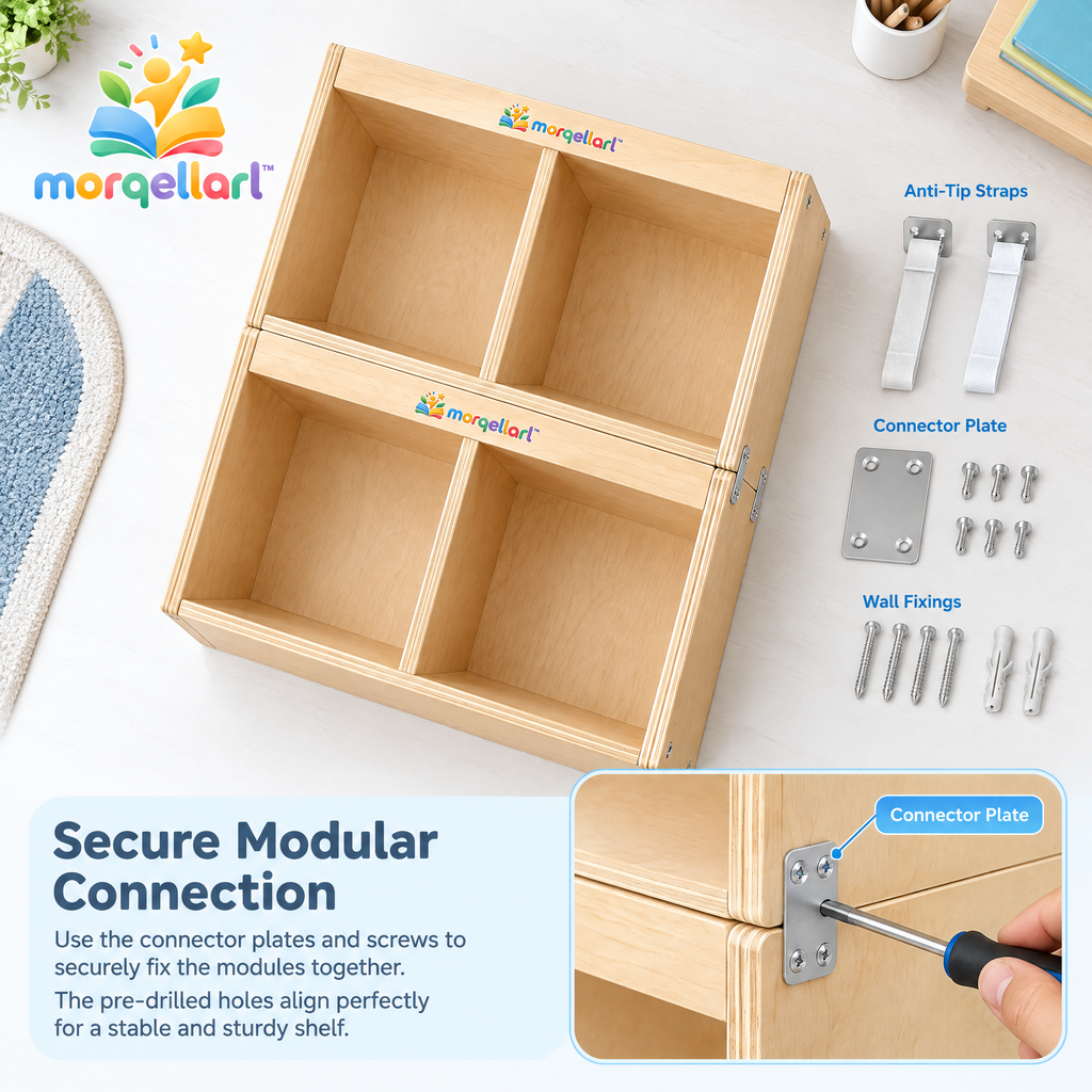 morqellarl™ Modular Children’s Storage Shelf