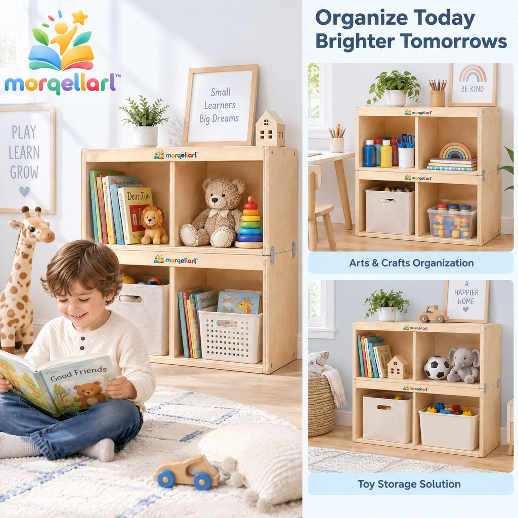 morqellarl™ Modular Children’s Storage Shelf