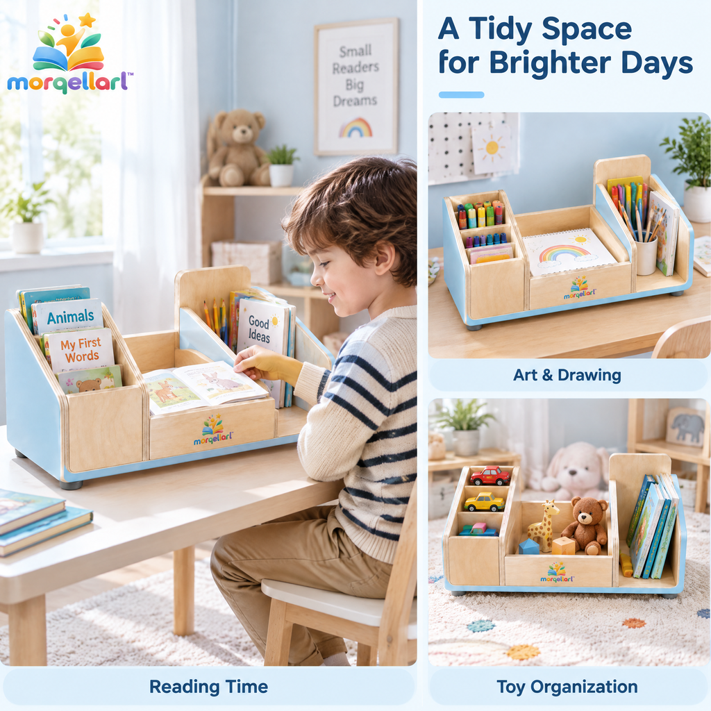 morqellarl™ Premium Kids Desk Organizer