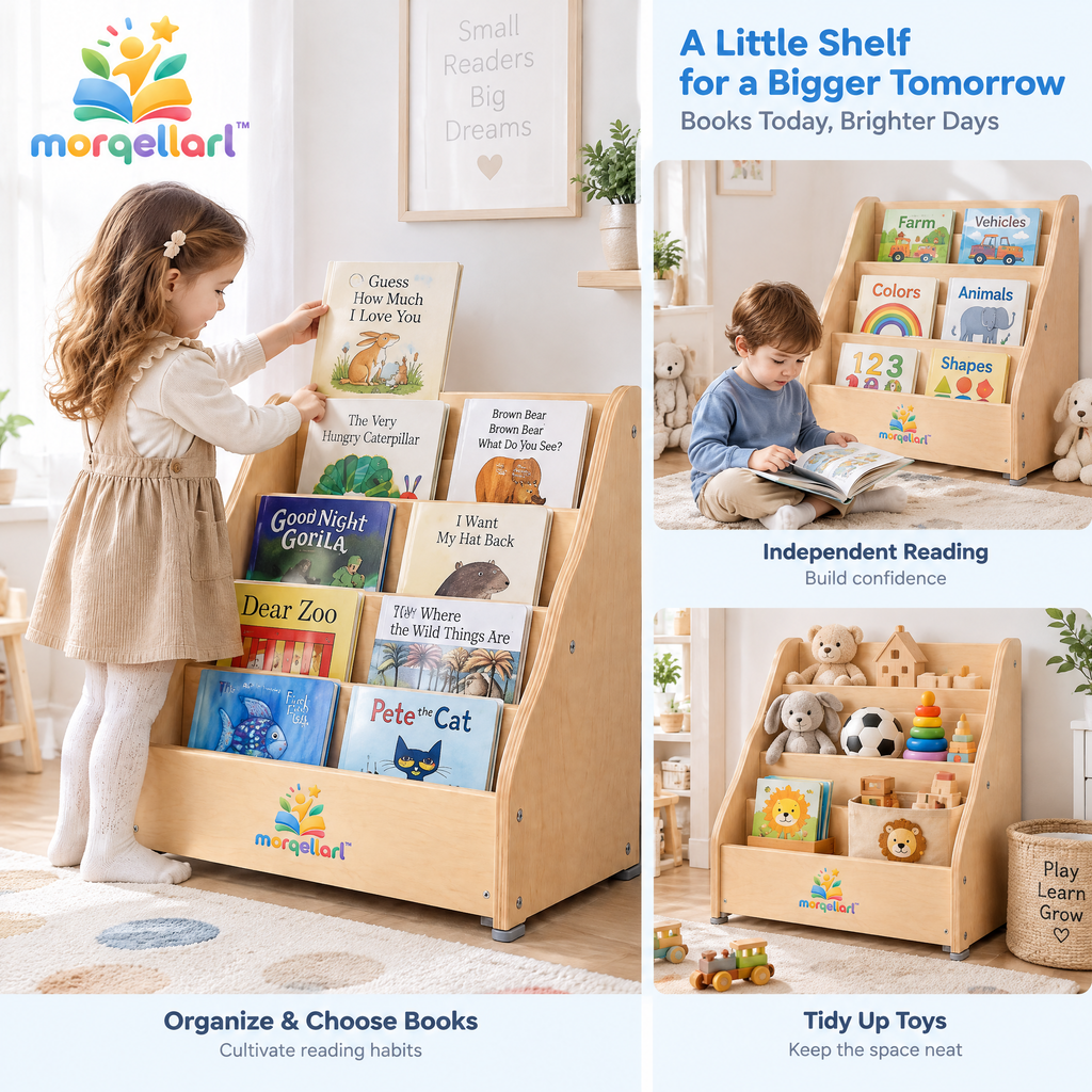 morqellarl™ Children’s Book Display Shelf
