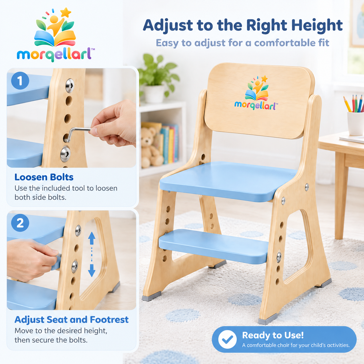 morqellarl™ Adjustable Kids Activity Chair