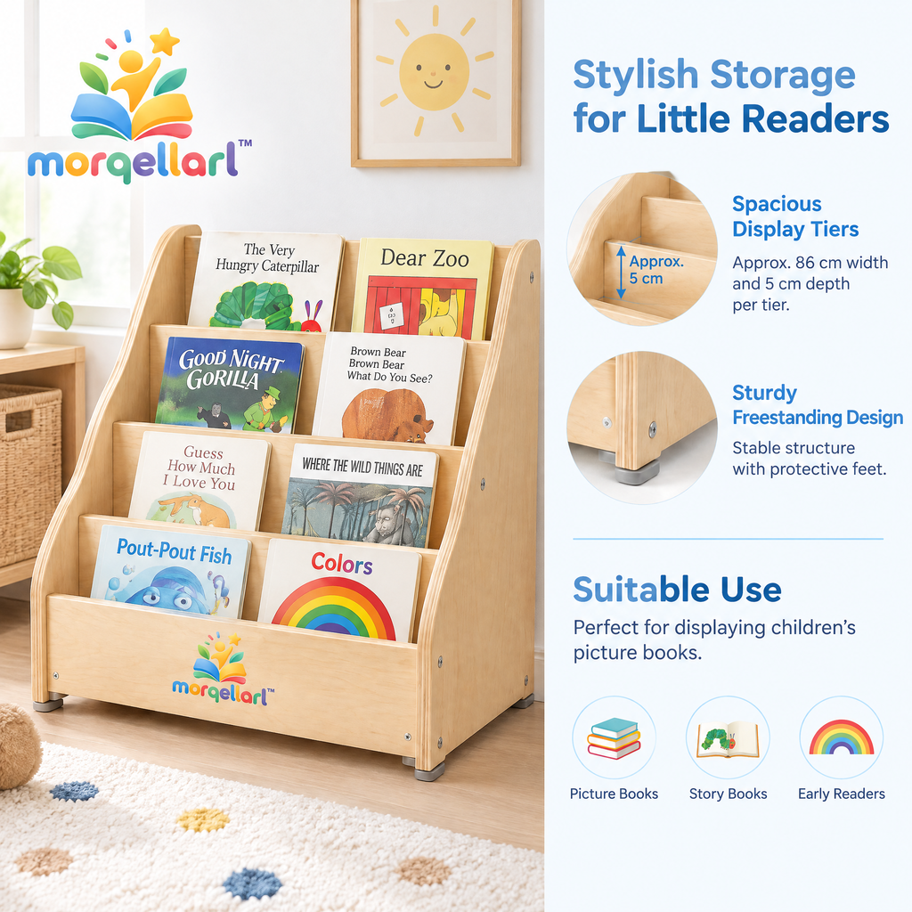 morqellarl™ Children’s Book Display Shelf