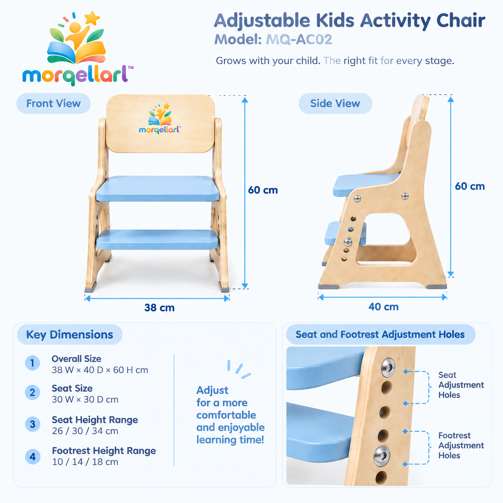 morqellarl™ Adjustable Kids Activity Chair