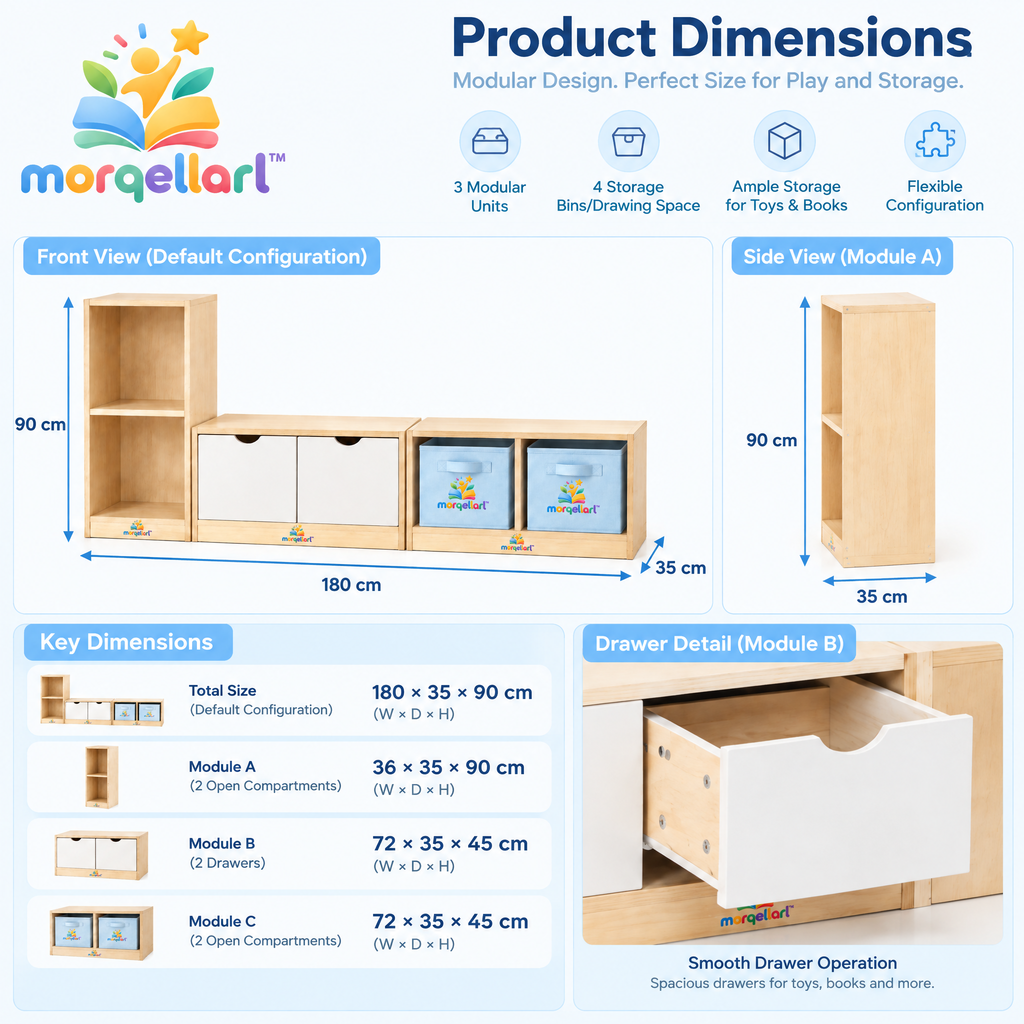 morqellarl™ Modular Playroom Organization System